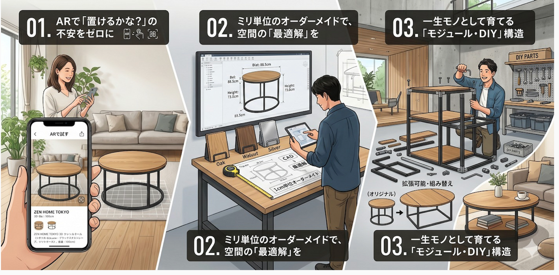 millifitが選ばれる3つの理由 〜AR・サイズオーダー・DIYで叶える理想の空間〜